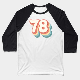 Number 78 Baseball T-Shirt